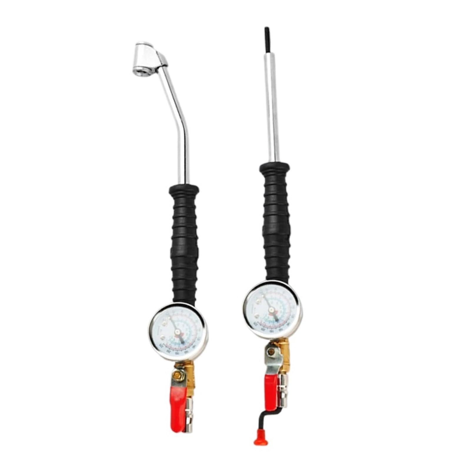 Tige de gonflage rapide pour voiture Tige de gonfleur de pneu 0-15Bar/220Psi, avec testeur de pression, outils de réparation(B for trucks)