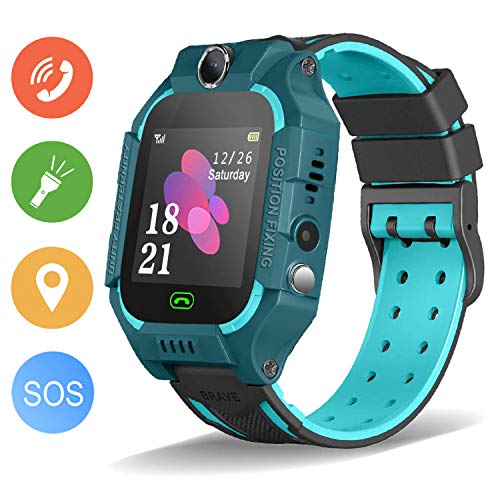 Kids Smartwatch, Enow IP67 Waterproof LBS Position Smart Phone Watch with SOS Two