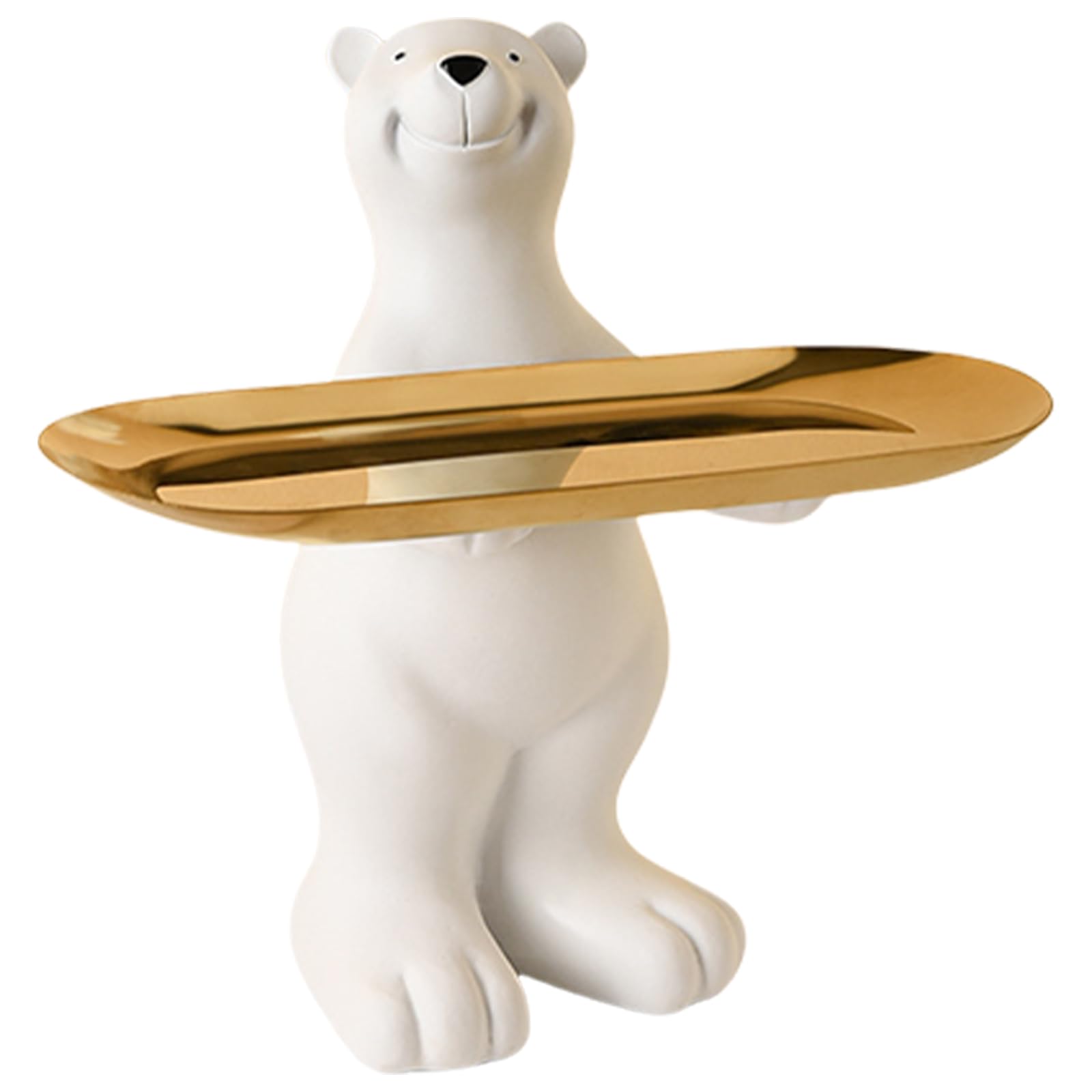 Nucelit Cartoon Bear Entryway Tray Storage Holder Homes Desk Resin Sculpture Holder Entryway Organize