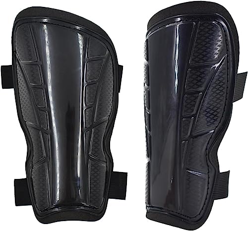 Senston Soccer Shin Guards with 2 Velcro Straps Soccer Ball Shinguards Unisex Youth L