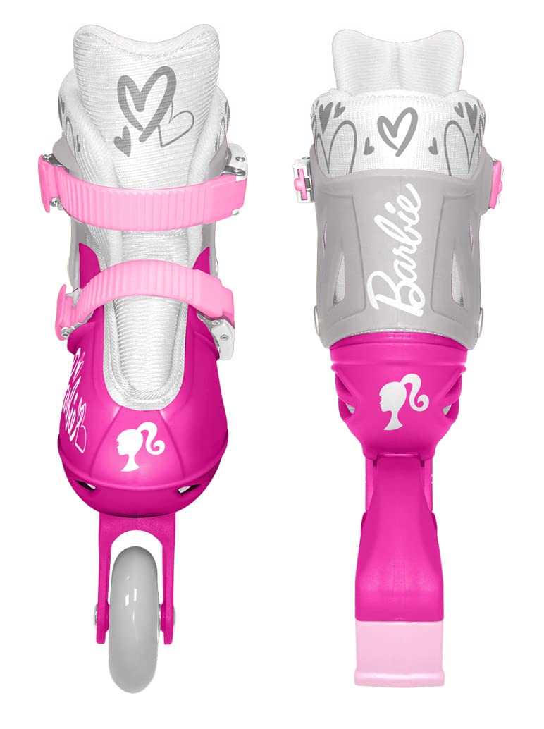 Patins en Ligne Ajustables Barbie Taille 30-33, Rose