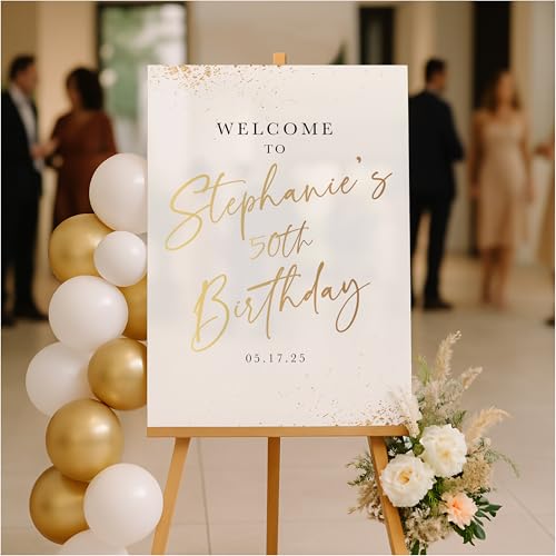 Custom Birthday Party Welcome Sign