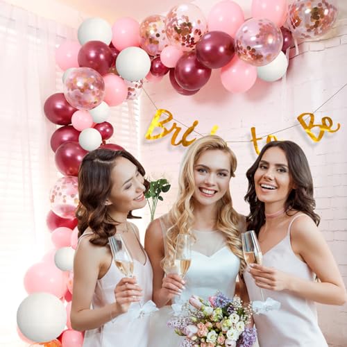 Image of Party Propz Bride to Be Decoration Set Combo - 41 Pcs Bridal Shower Decorations | Balloons for Bachelorette Party | Bridal Decoration Items | Bride to be Party Decoration Pack (Cardstock)