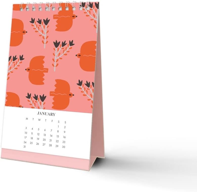 Fabooks 2022 Standing Desktop Calendar 2022 Blue Vertical Desk Calendar BigaMart