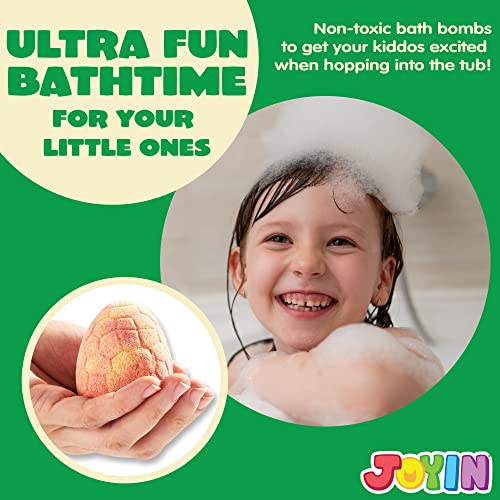 16 Packs Bath Bombs With Dinosaur Toys, Easter Fizzy Bubble Bath Bombs With Surprise Inside, Natural Essential Oil Spa Bath Fizzies Set, Boys Girls Kids Birthday Set Easter Basket Stuffers #TOP4