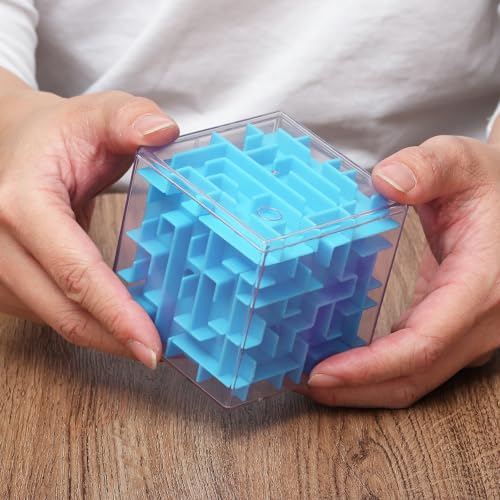 Boîte à puzzle labyrinthe : libérez la bille de ce cube de 9,5 cm - 6