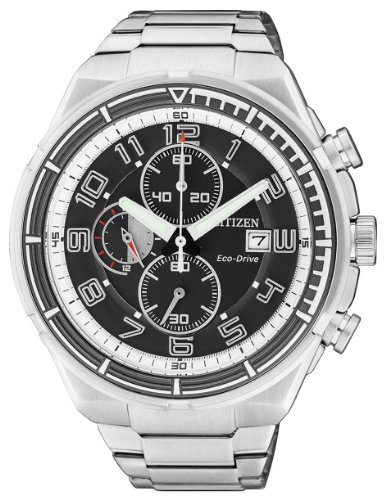Preisvergleich Produktbild Citizen Herren-Armbanduhr XL Chronograph Quarz Edelstahl CA0490-52E