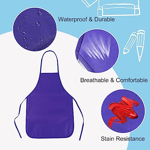 PLULON 30 Pcs Kids Apron Painting Aprons - Image 3