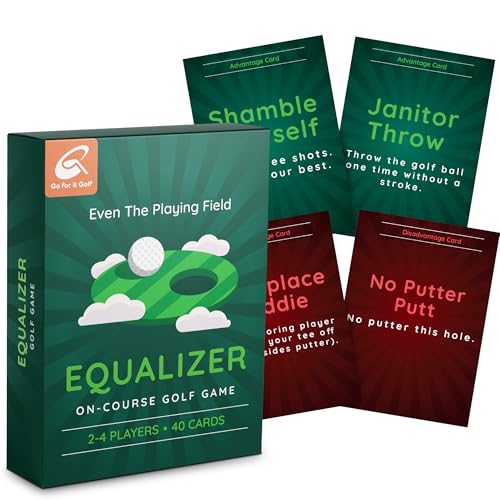 Go For It Golf Equalizer: On-Course Golf Card Game, Interactive Fun for Every Hole, Skill-Level...