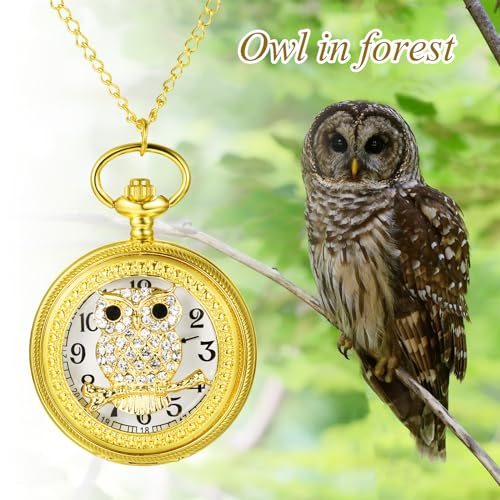 Image of JewelryWe Vintage Pocket Watch Cool Gear Steampunk Retro Pendant Necklace Watches for Men Women Halloween Costumes Daily and Office