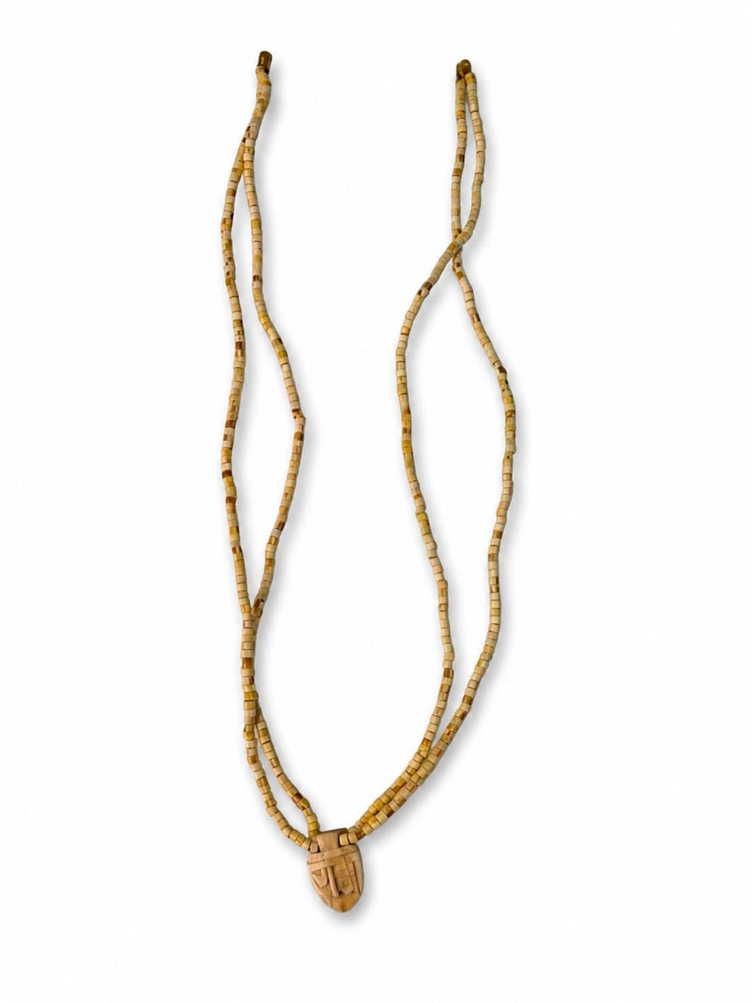 Original Kanthi Mala with Radha Naam Pendant | Double Layer Tulsi Wood Necklace | for Spiritual Growth | Made in Vrindavan | Handmade Tulsi Mala | for Hare Krishna Devotee |-picture-31
