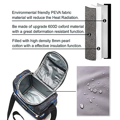 Samerio Kids Lunch Box Insulated Lunch Bag Lunch Organizer Cooler Bento Bags For School Work/Girls Boys Children Studen Women #TOP2