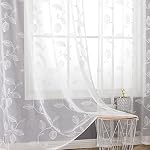 Window Curtain Panels Embroidered