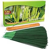 -Aroma: citronela 120 varitas de incienso de citronela y paquetes envueltos individualmente. de larga duración, aproximadamente 50 minutos. Con una tablilla porta inciensos.