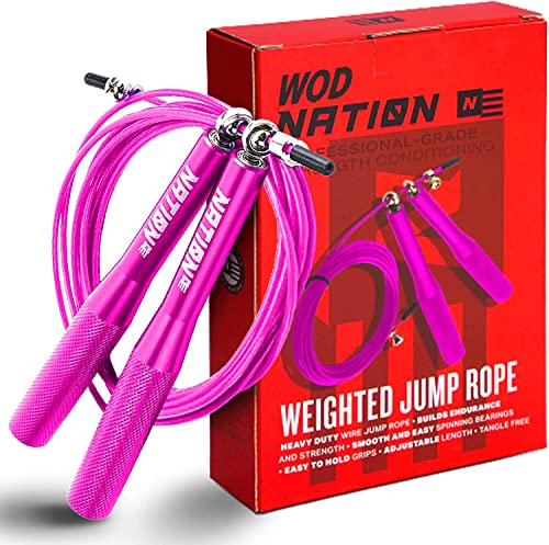 WOD-Nation-Alluminum-Handle-High-Speed-Adjustable-Jump-Rope-for-Women-and-Men-Perfect-Skipping-Rope-for-Boxing-Fitness-Workout