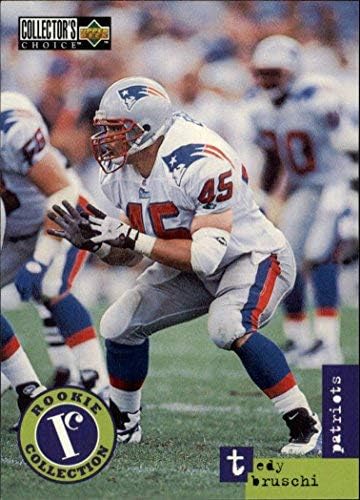 1996 Collector's Choice Update #U43 Tedy Bruschi RC Rookie NFL Football Trading Card New England Patriots
