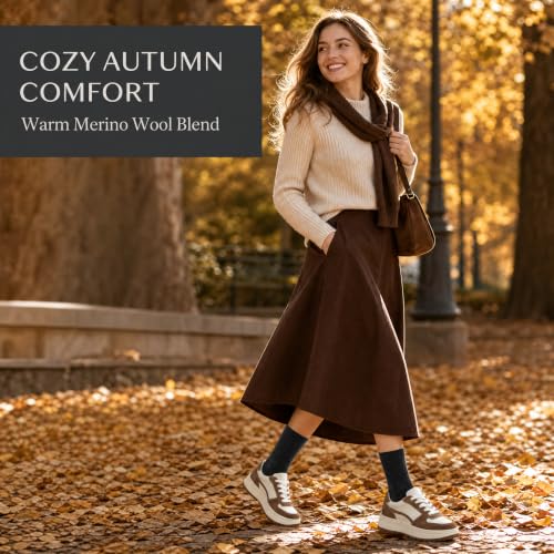 Image of Merino Wool Socks for Women, Lightweight Thin Wool Socks Womens Home Office