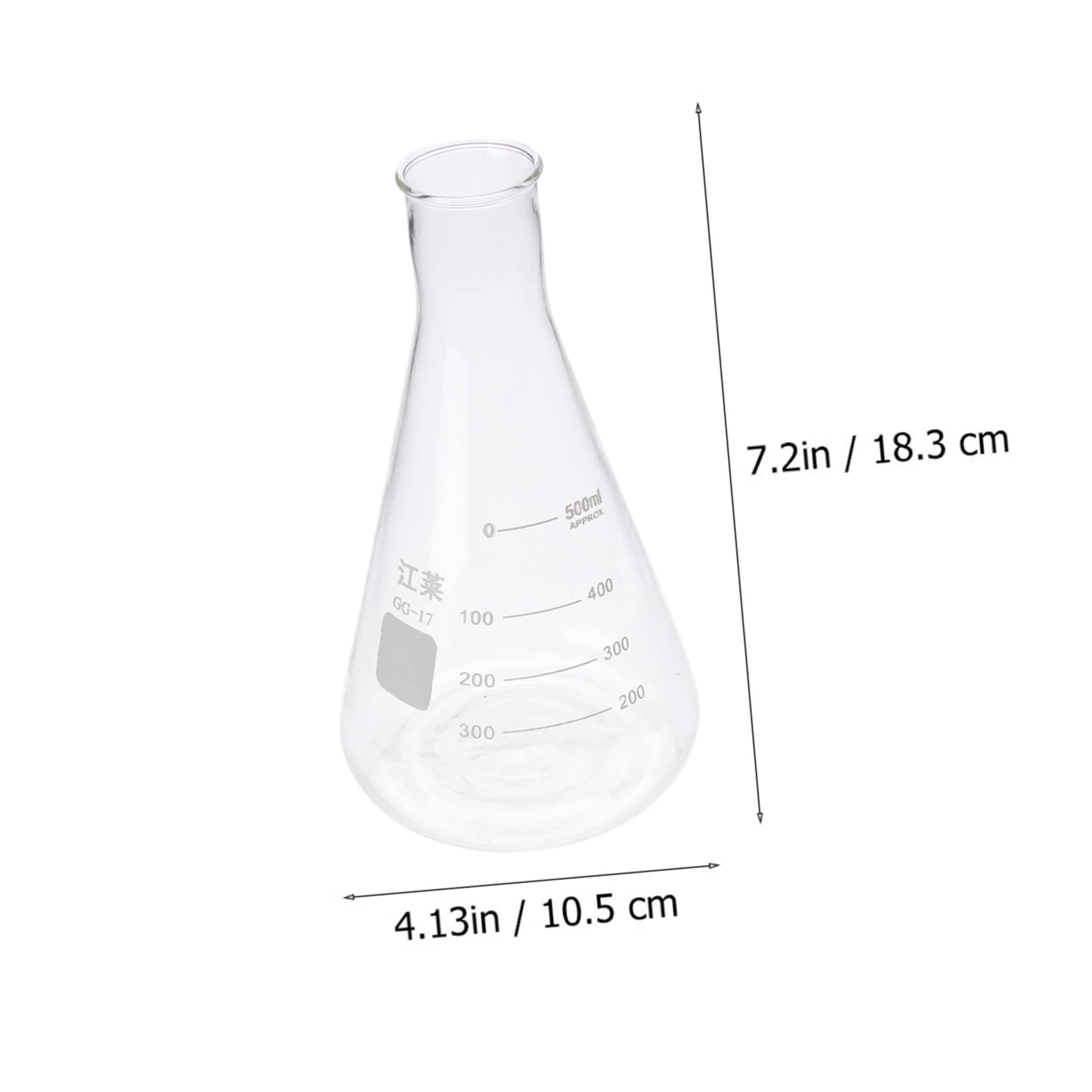 NAMOARLY Beakers Set 4pcs High Borosilicate Glass Erlenmeyer Flask Accurate Graduation for School Use