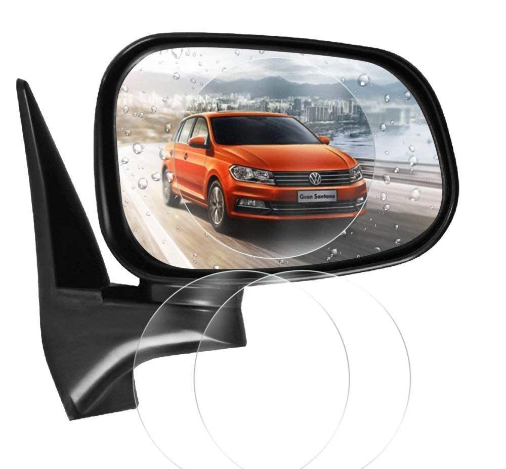 SunRise Anti Fog Film Car Rear View Mirror Waterproof Film protective film Anti Glare Rain-Proof Anti Water Mist - Pack Of 2