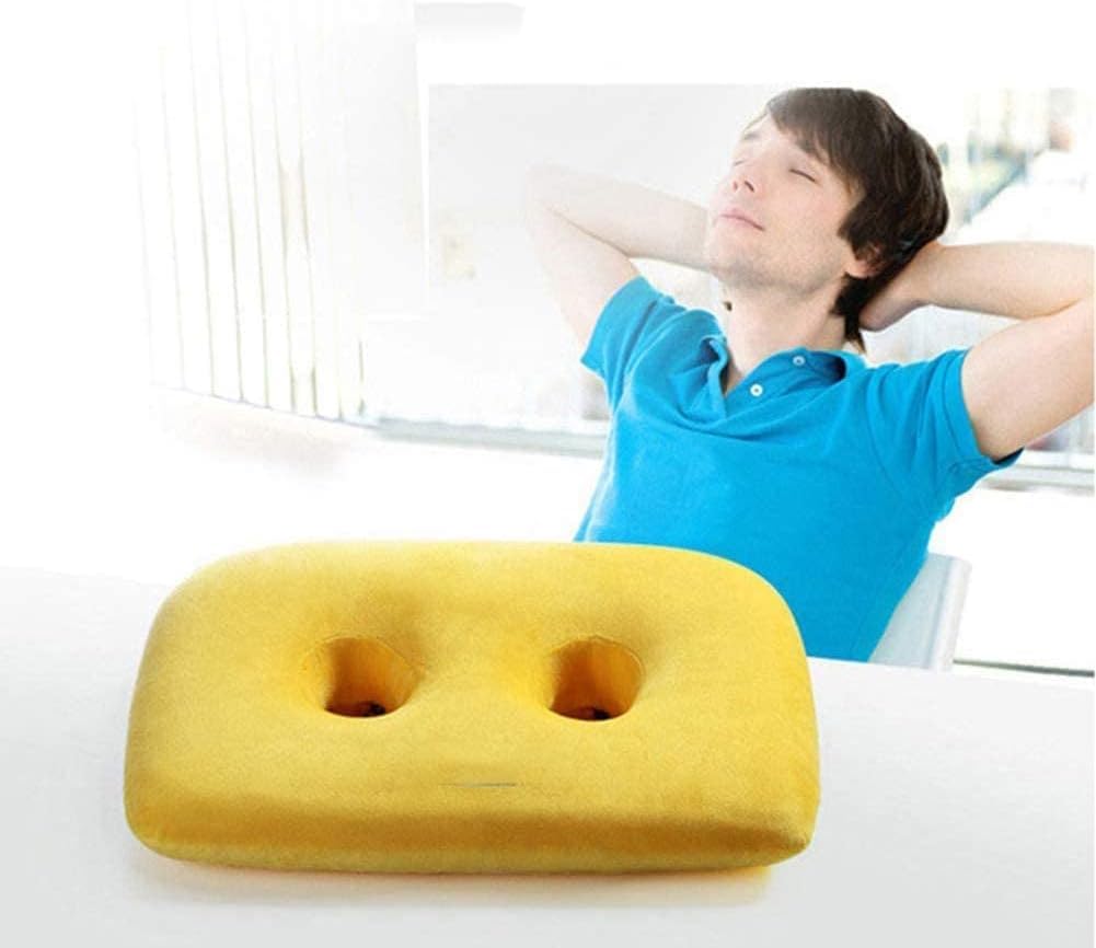 Cuscino ortopedico in memory foam per alleviare il dolore alla sciatica, al coccige e all'anca, sollievo dalla pressione per la schiena, 44 x 33 x 10 cm