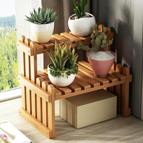 Échelle support de pots de fleurs à double niveau stable - 5