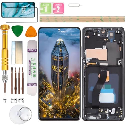 Kit Écran LCD Samsung S21 Ultra 5G Noir Affichage Fluide et Vitre Tactile G998B