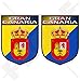 GRAN CANARIA Écusson ILES CANARIES Espagne, Islas Canarias Espagnol, 75mm Vinyle Autocollants, x2 Stickers