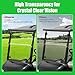 5MM Thick Upgrade PC Foldable EZGO RXV Golf Cart Windshield with Heavy Duty Hinges Only Fit for 2008-Up EZGO RXV with 1.25
