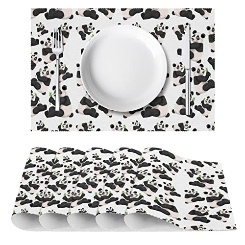 Set de table panda chinois cadeau original pour table enfant et décoration maison