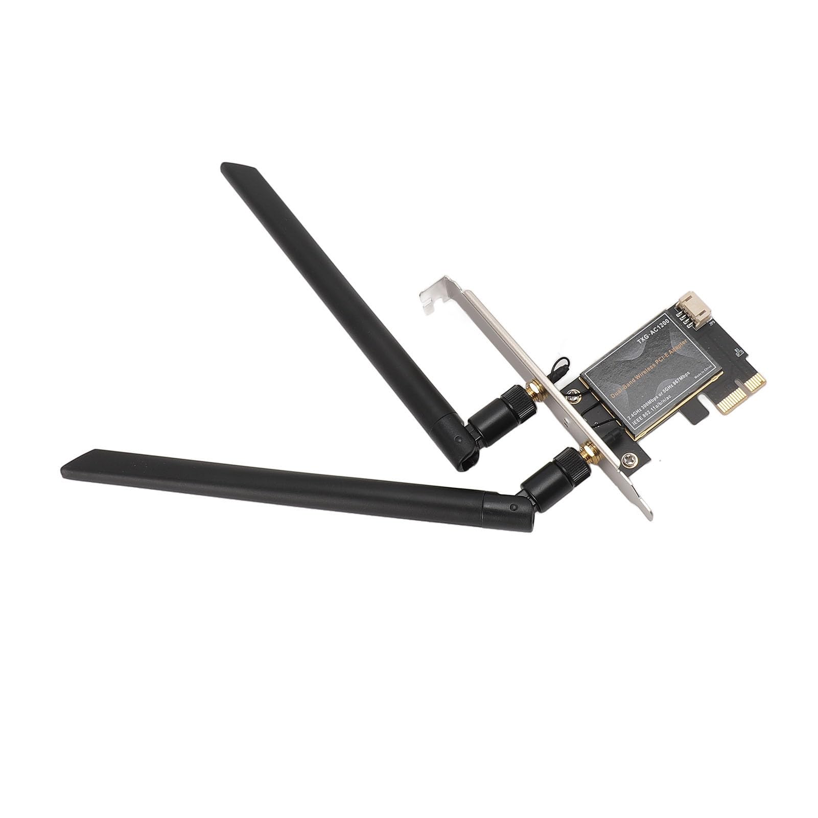 Hidyliu Carte WiFi 6E 6000Mbps Puissant Adaptateur Réseau Bluetooth 5.2 pour PC avec Double Antennes pour Un Usage Domestique (avec Base d'antenne Amovible)