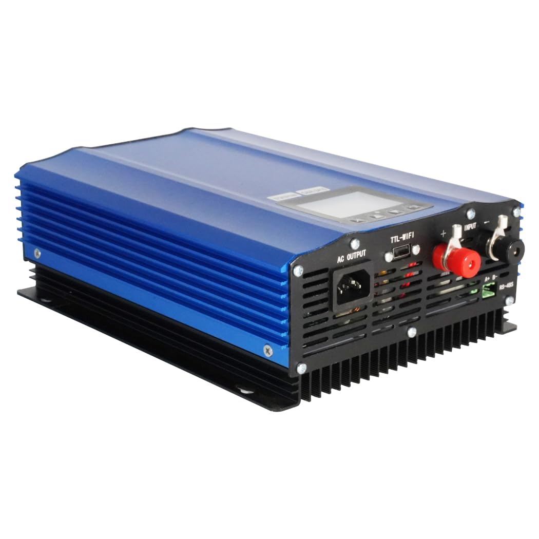 1000 W de conexión de alimentación, inversor de potencia, pantalla LCD DC26-45 V, entrada solar AC230 V, salida sinusoidal pura para panel solar de 24 V, 36 V, batería de 24 V