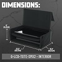 Vista 6 de Bolsa de transporte doble acolchada de nailon Gator Cases para transportar (2) pantallas LCD, monitores y televisores de entre 19" - 24