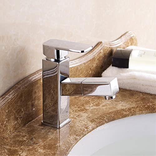 Robinet mitigeur en laiton pour lavabo de salle de bain chic