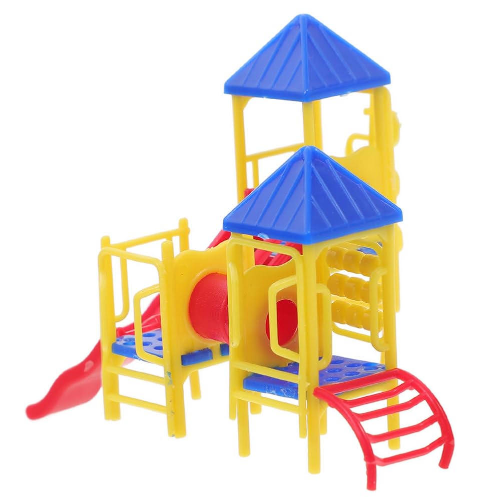 1 Set Miniature Playground Slide Model Plastic Dollhouse Decoration Micro Landscape Ornament for Sand Table and Diy Craft