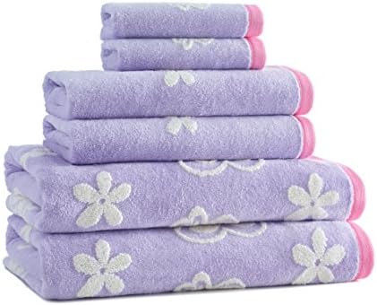 Kassatex Kasha Kids Butterfly Hand Towel, Lavender