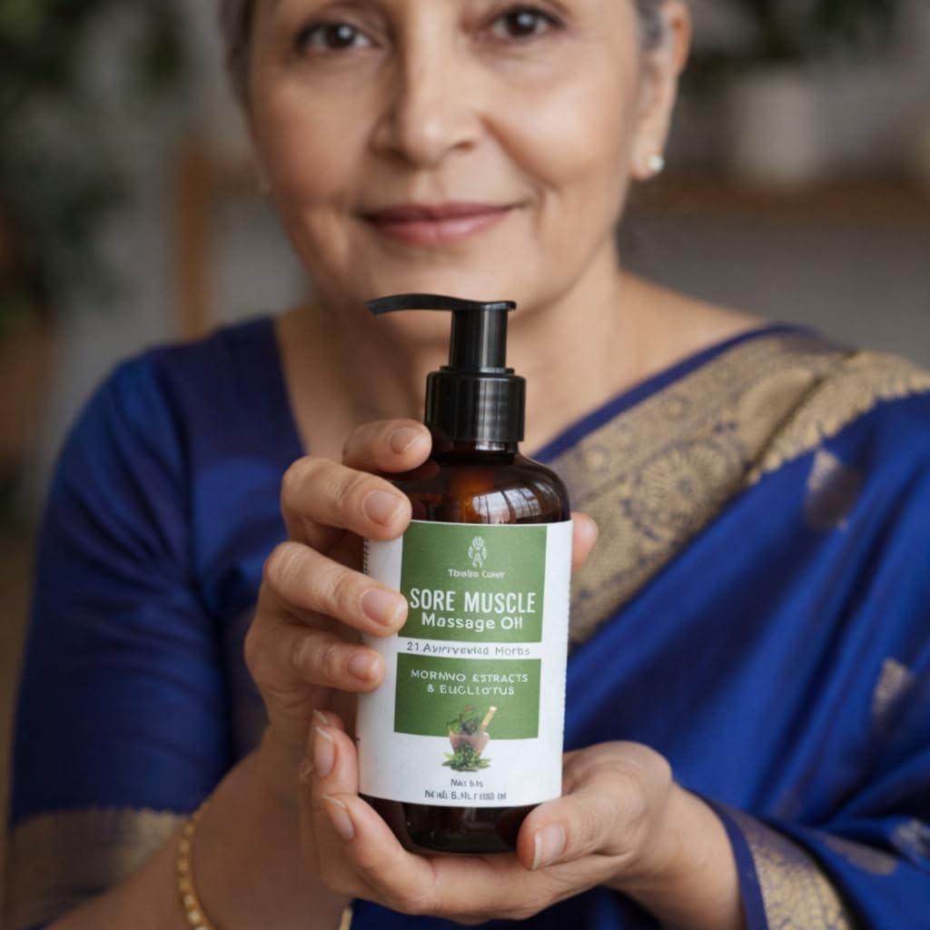 Ayurvedic Pain Relief Massage Oil with Natural Herbs Oils | Ayurvedic Oil Products for Ortho Relief from Joint Pain, Back Pain and Knee & Muscle Pain (21 Herbs, 100 ml)-image-27