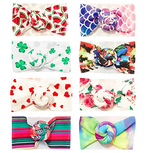 Baby Girl Elastic Headbands Newborn Toddler Hairbands Bows Children Soft Headwrap Hair Accessories
