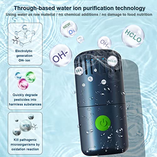 PETSTIBLE Fruit Groente Wasmachine 4400mAh Draadloze Voedselzuiveraar Fruit Voedselreiniger Machine voor het reinigen van fruit, Groente, Rijst - Image 8