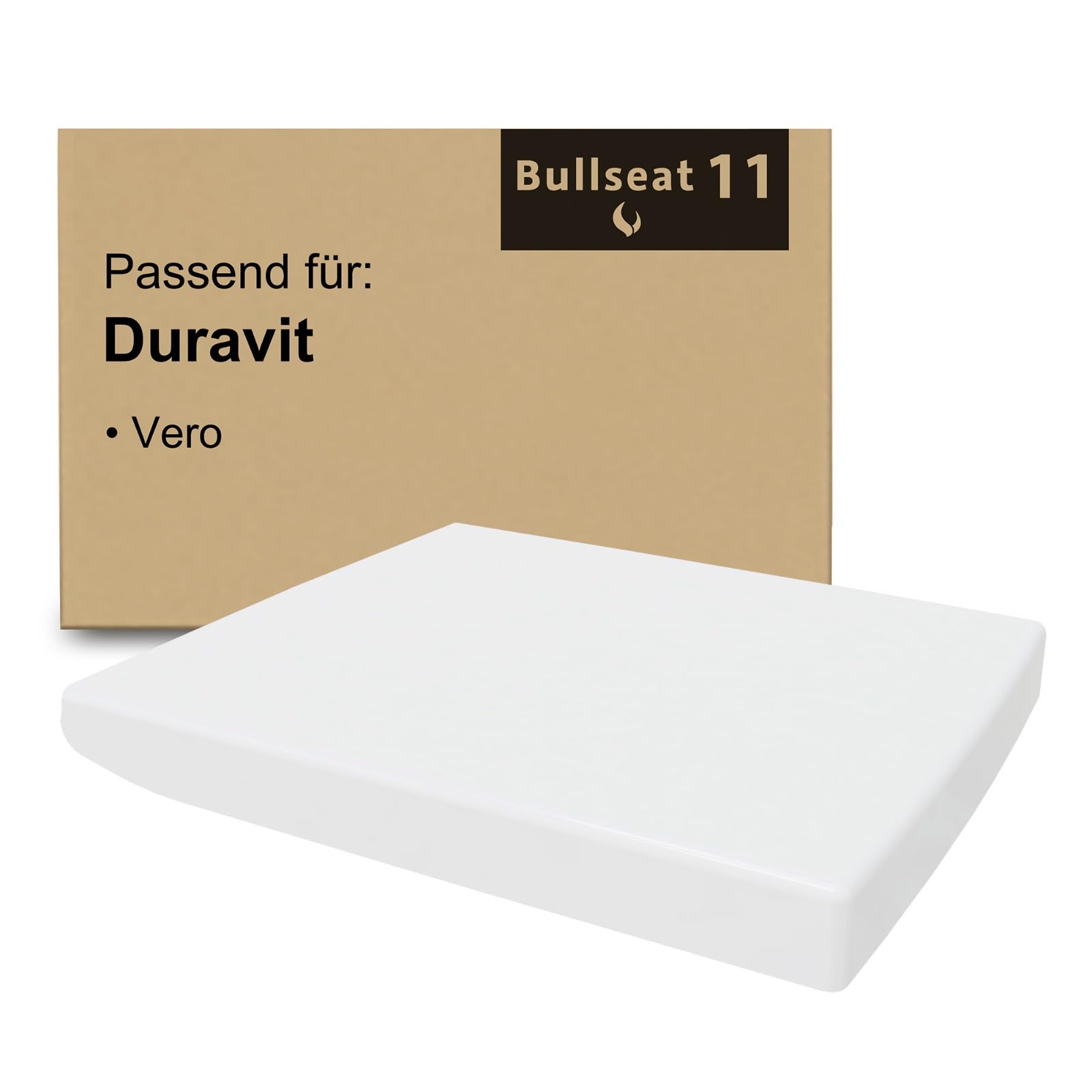 Bullseat Deska sedesowa dopasowana do Duravit Vero | wolnoopadająca | zdejmowana | mocowanie ze stali nierdzewnej