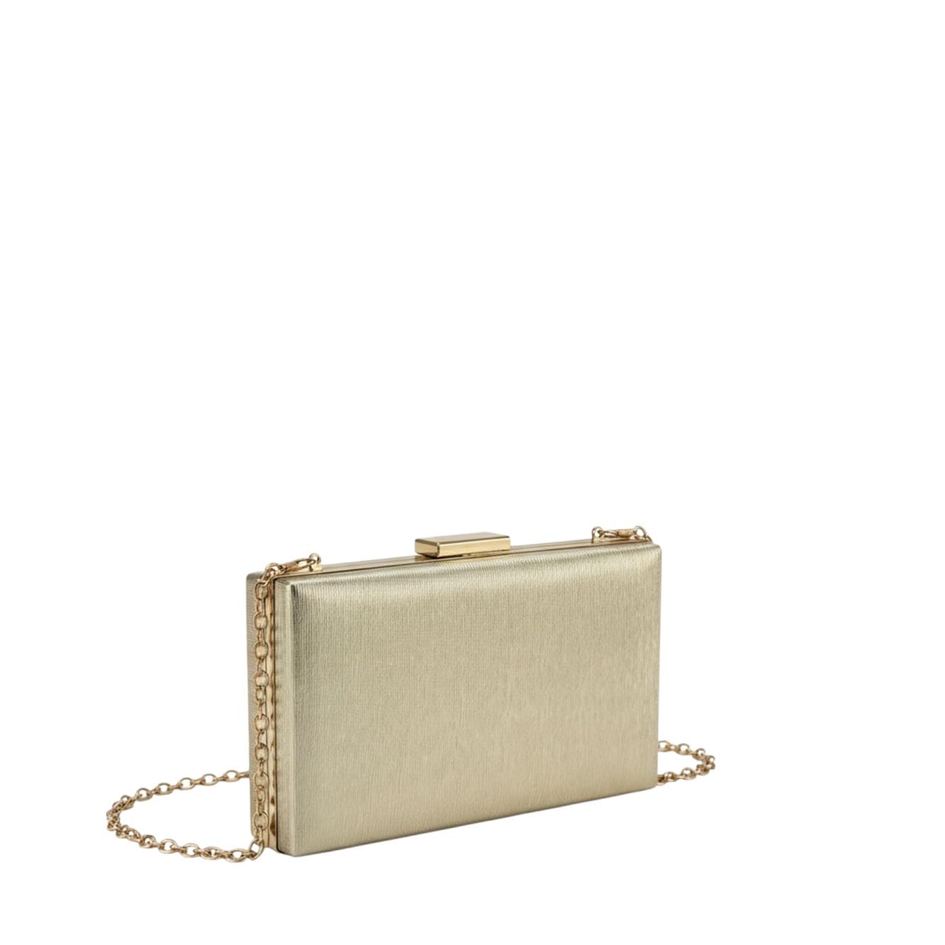 MODELISA - Bolso Clutch De Fiesta Elegante Efecto Metalizado Cadena De Hombro Boda Evento Ceremonia Para Mujer