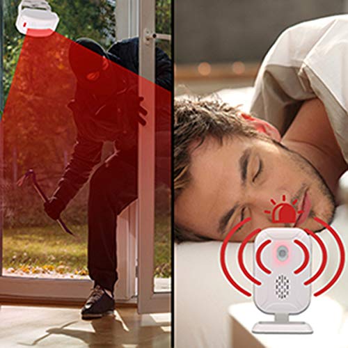 image for Mengshen Motion Sensor Alarm, Wireless Doorbell Alert for Front Door D