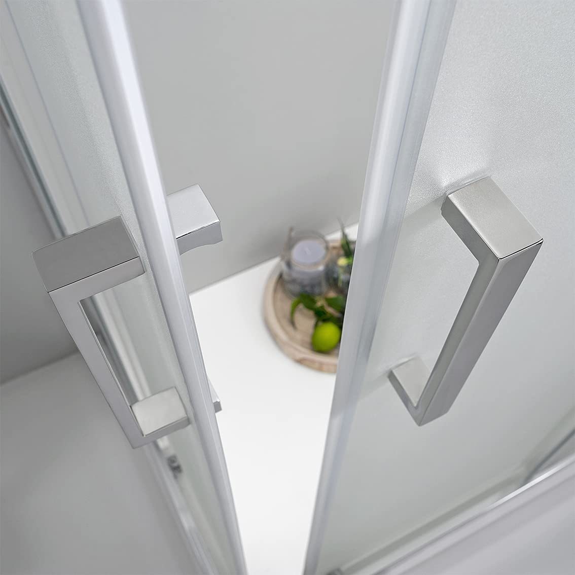 Box Doccia 3 Lati 70x120x70 cm h190 Porta Scorrevole Vetro Opaco