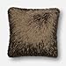 Loloi P0245 100% Polyester Pillow Cover, Brown