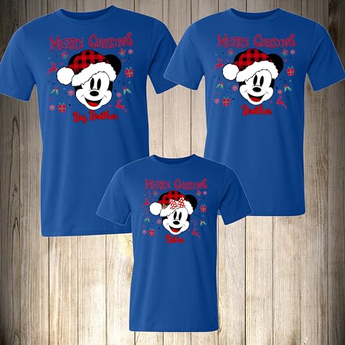 Christmas Family Shirts for Disney Vacation tshirts matching shirts 2025 Group Shirt Family Christmas Gifts Matching Custom Personalized Shirts Christmas pajamas Playeras para Navidad Familia Reunion4
