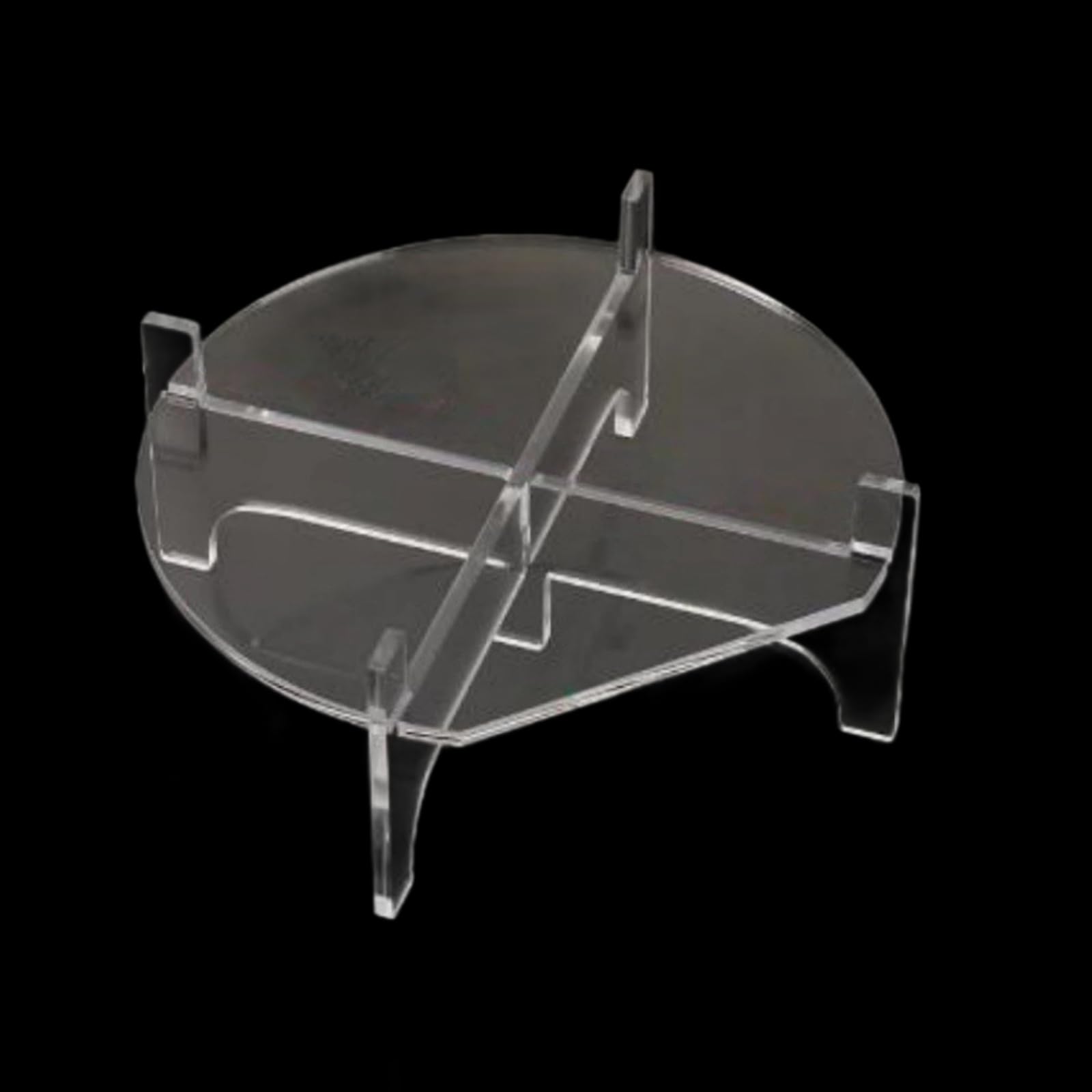 HDOYTXXM Transparent Acrylic Beverage Rack with Stable Base Compact Design Easy Assembly for Restaurants & Cafes Cake Stand Glass