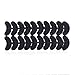 SUPVOX 20pcs chaussures en caoutchouc talons semelles plaques robinetteries conseils remplacement talon tampon de réparation talon avec clous (noir)