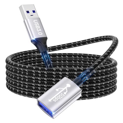 lalasis USB 3.0 Verl&auml;ngerung kabel 3M,5Gbps usb-Verl&auml;ngerungskabel A auf A usb-verl&auml;ngerungs kabel f&uuml;r usbStick,Kartenleser,Drucker,Tastatur,Scanner,Maus,Kamera,Headset,usbHub,Drucker,Webcam,PS5/4