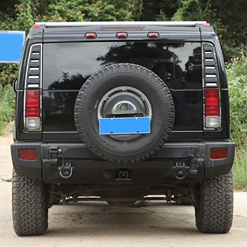 Cubierta de luz trasera para Hummer H2, acabado de acero inoxidable duradero 3
