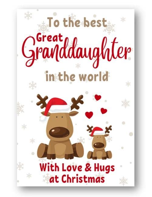Biglietto Di Auguri Di Natale Second Ave: Design Con Renna Ed Elfo Per Bambini, Formato A5 Con Busta
