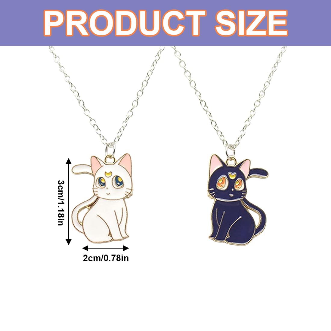 2 Pezzi/set Collana Di Amicizia Con Ciondolo A Forma Di Gatto Carino BFF Ragazze Migliori Amici Gioielli Regalo Per Le Donne
